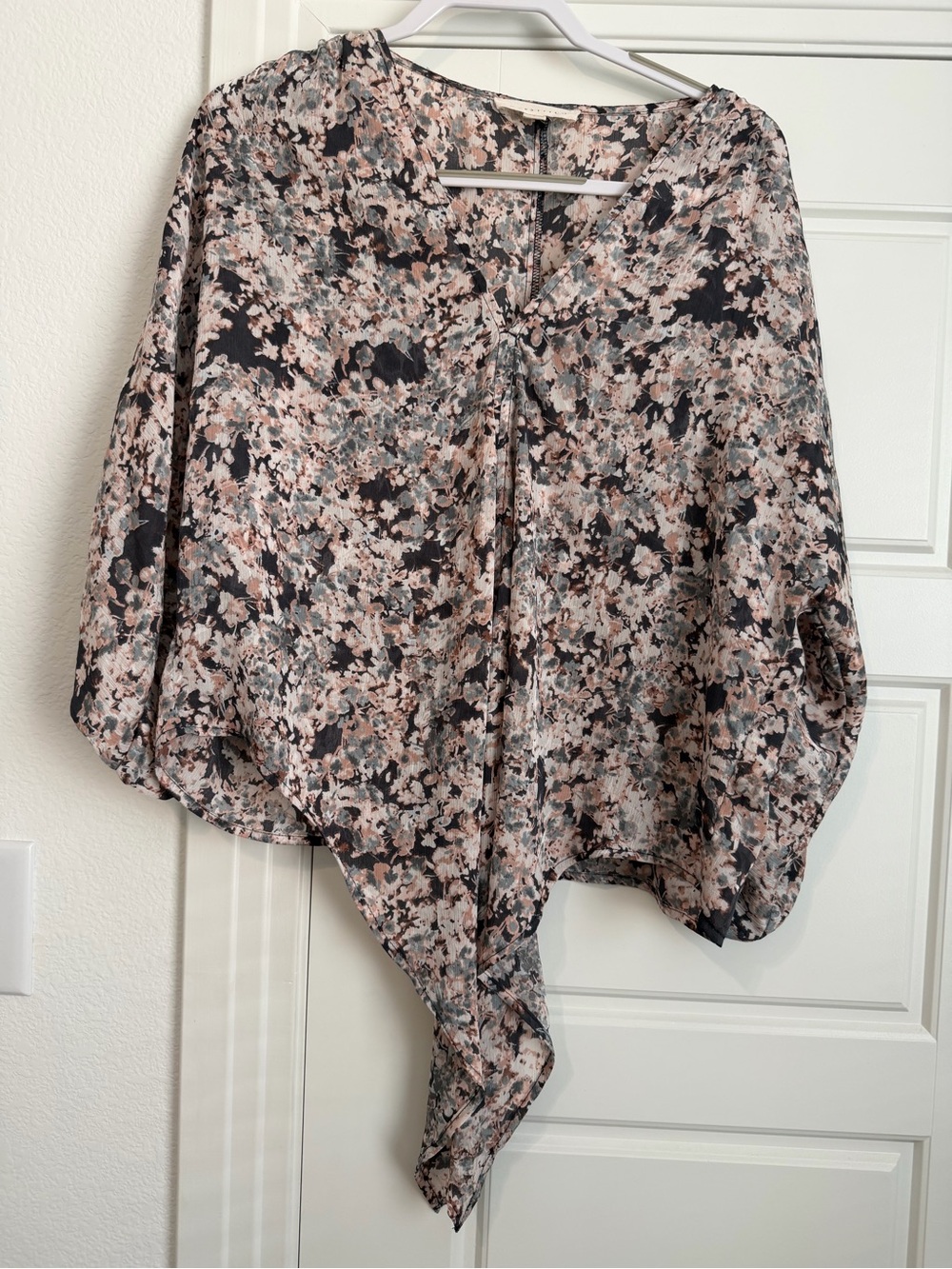 VICI Dolls Lightweight Floral Asymmetric Top - Pink Multi